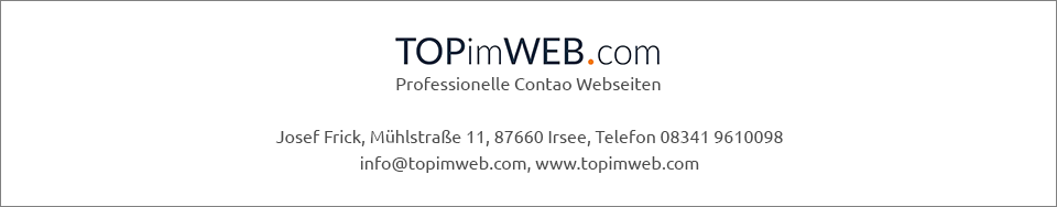 TOPimWEB.com - Professionelle Contao Webseiten